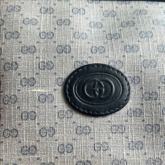 Vintage Gucci Navy and Gray Shoulder Bag - Picture 10 of 11